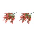 thumbnail image 4 of Bearachild Elegant Indoor And Outdoor Flowers Artificial Plant Fake Artificial Artificial Flowers Picture-Perfect Quality Fake rojo brillante 2piezas, 4 of 6