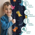 thumbnail image 3 of Blackout Kids Curtains,Space Dinosaur Pattern Childrens Insulated Curtains Set Of 2,Bedroom Essentials,Toddler Room Decor 52"x84", 3 of 5