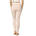 thumbnail image 3 of DARING DIVA High Waist Elastic Waistband Stirrup Pant L Red White-Stripe, 3 of 7