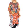 thumbnail image 4 of Sakkas Jenni Mi-Longue Femme Boho Caftan Robe Couvrir Strass Fluide, 4 of 5