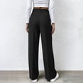 thumbnail image 6 of XFLWAM Womens Wide Leg Dress Pants Business Casual Flowy Work Palazzo Pants High Waisted Slacks Trousers with Pockets Black L, 6 of 9