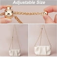 thumbnail image 3 of 47Inch Adjustable Purse Chain Strap Metal Purse Chain Strap Replacement with Cord Lock and Swivel Clasps Light Gold, 3 of 5