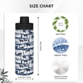 thumbnail image 3 of Pofeuu Palm Tree Print 18oz Sports Insulated Kettle Stainless Steel Vacuum Water Bottle Leakproof Sport Flask, 3 of 7