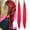 J, variant on RUNha Ponytail Extension With Tie Colored Ponytail For Women Girls Dark Hair Accessories For Festival Halloween Party 26 Inch