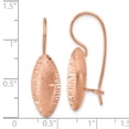 thumbnail image 2 of Sterling Silver Radiant Rose Gold Earrings, 2 of 2