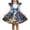 #0064-Multicolor, variant on Pounoo Womens Sundresses Egg Print Flutter Sleeve Loose Fit Lightweight Pullovers Cute Play Style (For Small Wearers) Gift
