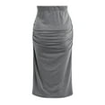 thumbnail image 3 of Xiulive Maternity Pregnant Women Classic Skirt High Waist Solid Color Pregnant Women Skirt Breathable fashion, 3 of 9