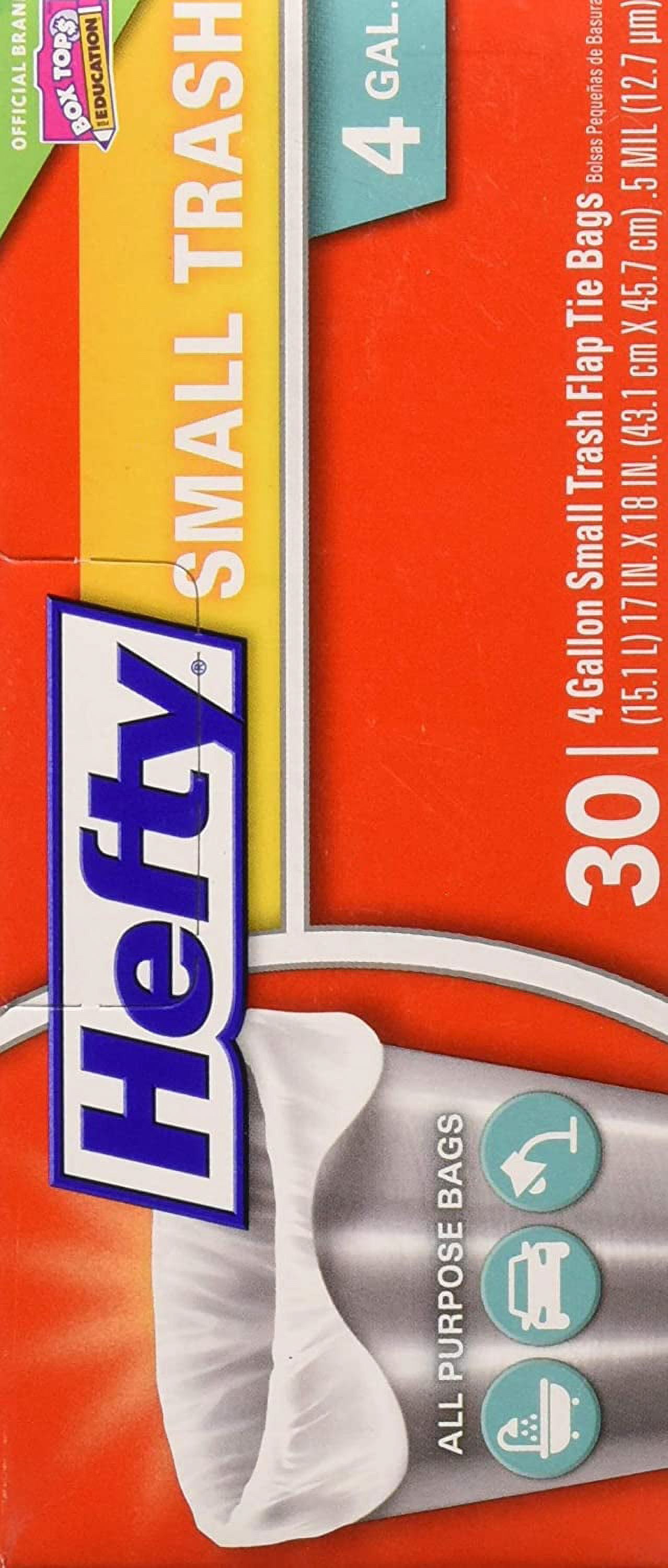 Hefty Flap Tie Small Trash Bags - Clean Burst, 4 Gallon, 312 Total,26 Count  (Pack of 12) Only $17.31 – $21.16 + Free Shipping With Subscribe & Save  From  (was $38.46)! - Kollel Budget