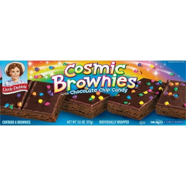 Little Debbie Cosmic Brownies, 13oz - Chocolate Fudge & Candy Sprinkles