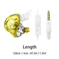 thumbnail image 4 of Sidaley Auriculares HIFI de 3,5mm, auriculares portátiles con micrófono, auriculares electrónicos, sonido estéreo, dispositivos para escuchar Teléfono y Comunicación Amarillo, 4 of 6