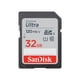 thumbnail image 1 of Tarjeta de memoria Sandisk 32GB 3-Pack Ultra SDHC UHS-I (3x32GB)-SDSDUN4-032G-GN6IM, 1 of 3