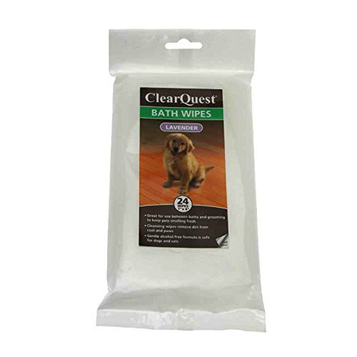 BATH WIPES for DOGS & CATS - Keep Your Pet Smelling Fresh Between Grooming Baths(5 Packages Lavender)