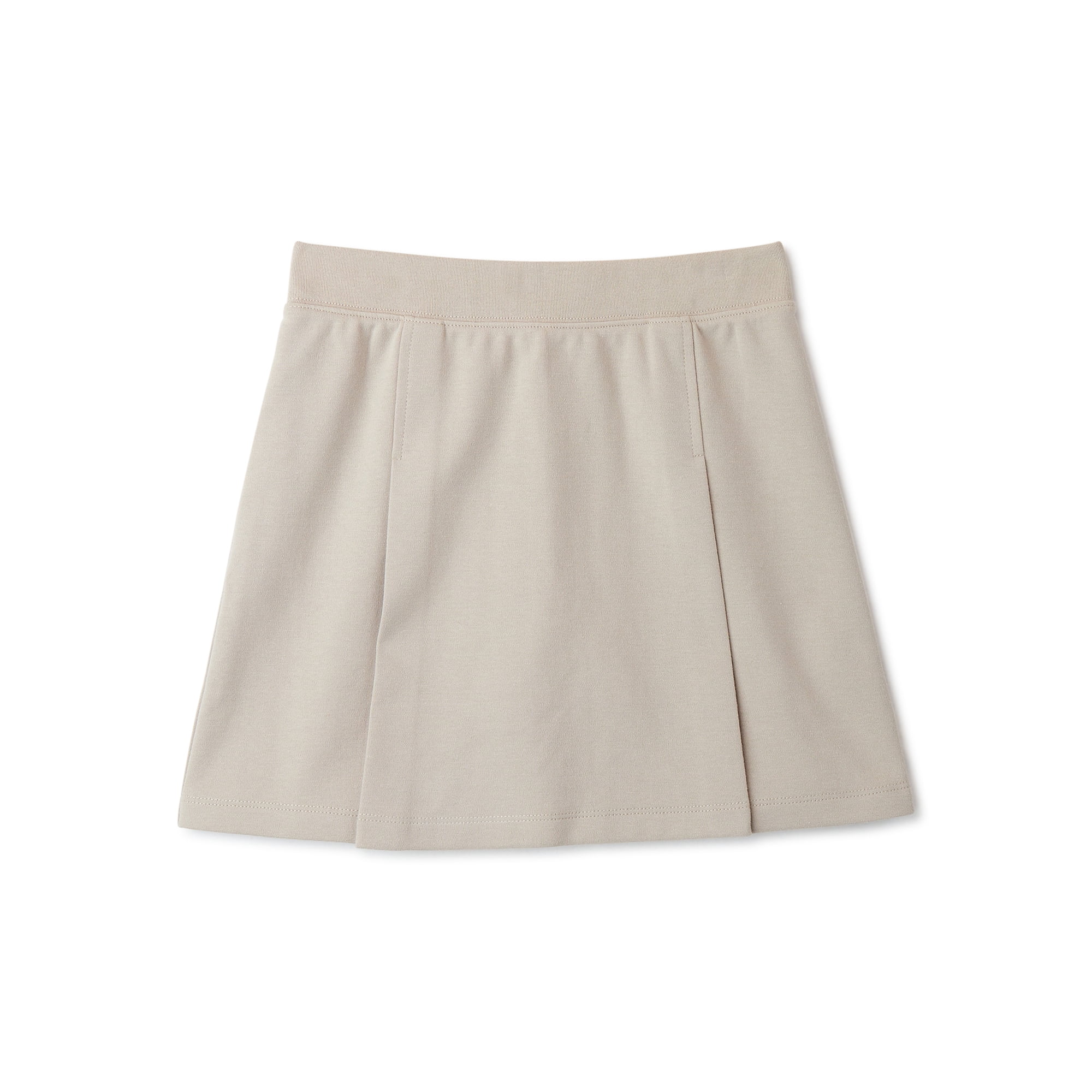 Wonder Nation Girls School Uniform Stretch Ponte Knit Scooter Skirt, Sizes 4-16 & 8-18 Plus
