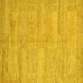 thumbnail image 1 of Ahgly Company Machine Washable Indoor Square Solid Yellow Modern Area Rugs, 5' Square, 1 of 1