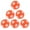 Orange, variant on 6pcs Table Soccer Balls Foosball Balls 36MM Table Game Accessory Orange / Dark Red