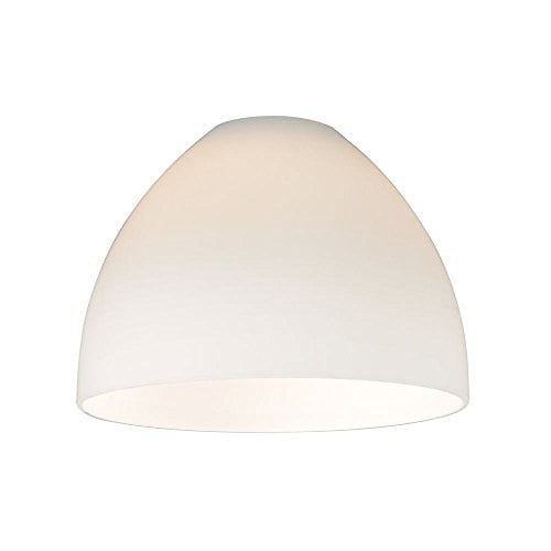 Design Classics Lighting Satin White Glass Shade for Light Fixture - 1-5/8-Inch Fitter Opening
