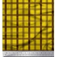 thumbnail image 1 of Soimoi Modal Satin Fabric Check Check Printed Fabric 1 Yard 42 Inch Wide, 1 of 5