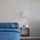 thumbnail image 4 of Aplique de pared LED de 13 W, luz de lectura para mesita de noche, foco ajustable (3 W + 10 W, luz cálida de 3000 K), para sala de estar, dormitorio, pasillo, blanco (cuadrado), 4 of 5