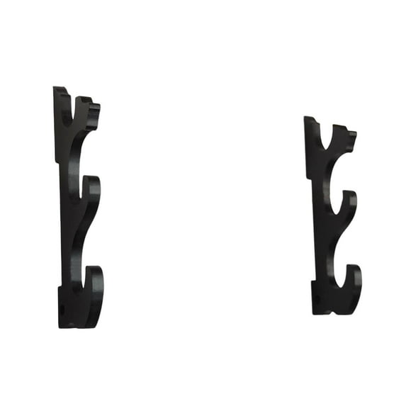 Soporte de pared para espadas de 3 niveles, base decorativa para katana. Negro