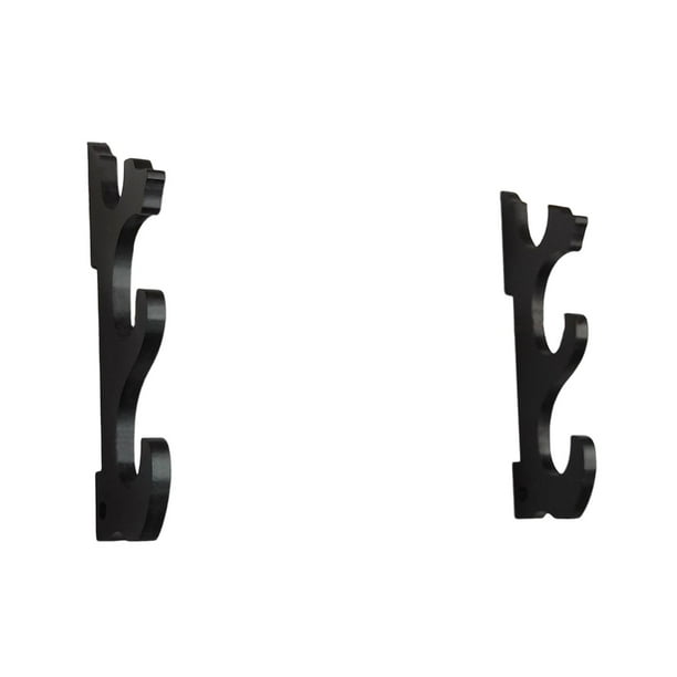 Soporte decorativo de 3 niveles para espadas samuráis, sin herrajes, para tanto y katana Negro