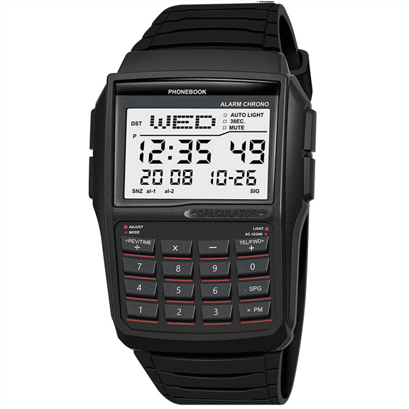 LED Electronic Watch Digital Sports Multifunction Calculator Waterproof Computer Style