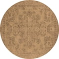thumbnail image 1 of Ahgly Company Indoor Round Oriental Brown Industrial Area Rugs, 6' Round, 1 of 4