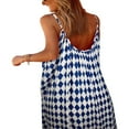 thumbnail image 3 of Femmes Boho Floral Robe Sans Manches Spaghetti Sangle en Vrac Plage Longue Robe, 3 of 4
