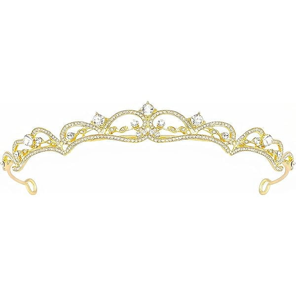 wonima44 HJYHYN Rhinestone Crystal Bridal Tiara Princess Crown for Women and Girls - Birthday Tiaras