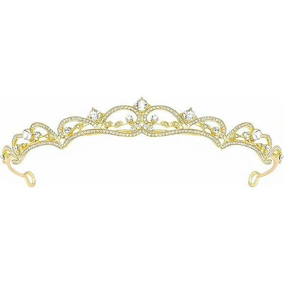 wonima44 HJYHYN Rhinestone Crystal Bridal Tiara Princess Crown for Women and Girls - Birthday Tiaras