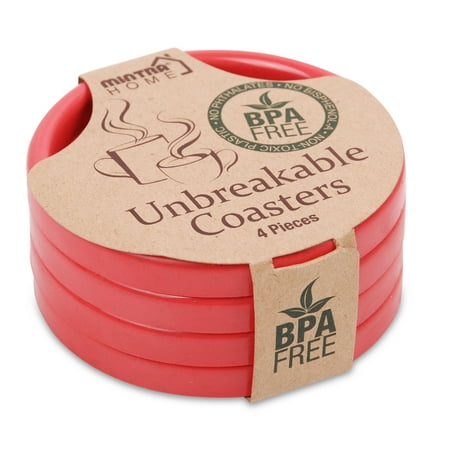 

Mintra Home - (9055) Pink Coasters for Cups 4 Pack
