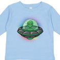 thumbnail image 4 of Inktastic Spaceship Funny Alien Outer Space Boys or Girls Long Sleeve Toddler T-Shirt, 4 of 5