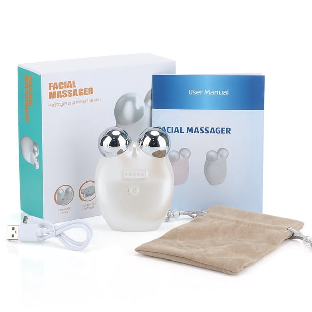 Rodillo masajeador Facial de microcorriente, máquina de estiramiento Facial 3D, rodillo de masaje Facial antiarrugas, rejuvenecimiento de la piel, cuidado de la piel qym unisex