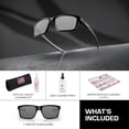 thumbnail image 3 of Oakley OO9264 Mainlink Rectangle Shaped Polarized Sunglasses for Men - Includes Official Eyewear Kit - Matte Black Frame with Prizm Black Lens, 3 of 6