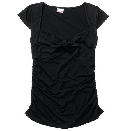 No Boundaries - Juniors Tie Knot Jersey Top