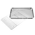 thumbnail image 4 of Rack Tray Set Stainless Steel Cooling rack; cupcake Rack Non-Stick Cake Grill Kitchen Cupcake Baking Tool, 23x17x2.5cm, 4 of 8