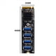 thumbnail image 4 of 5X Tarjetas de ExpansióN M.2 M-Key Pcie M.2 una Pci-e X1 Adaptador de ExpansióN de Tarjeta GráFica USB3.0 de 4 Puertos Adaptador ASM1184E M.2, 4 of 6
