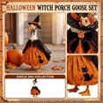 thumbnail image 4 of Pumpkin Wizard Porch Goose Outfit Witch Geese Costume 23-Inch Porch Goose Dress for Yard Lawn Outdoor Garden Patio, 4 of 6