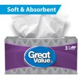 thumbnail image 1 of Great Value 3-Ply Facial Tissues, 88 Sheets, 1 of 9