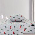 thumbnail image 6 of Sleepdown 4-Piece 100% Cotton Flannel Bed Sheet Set, Queen – Deep Pocket Hypoallergenic, 6 of 10