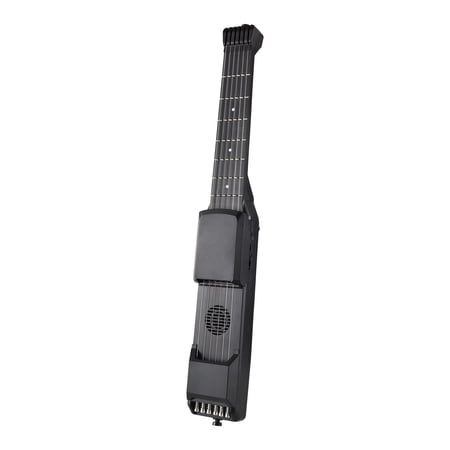 NFTIGB 7 Frets Smart Electric Guitar Portable MIDI Acoustic-Electric Built-in Speaker Bluetooth Black (20.8 inches / 52.8 cm)