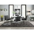 thumbnail image 3 of LumiSource Black Steel, Black Velvet High Back Fuji Dining Chair - Set of 2, 3 of 11
