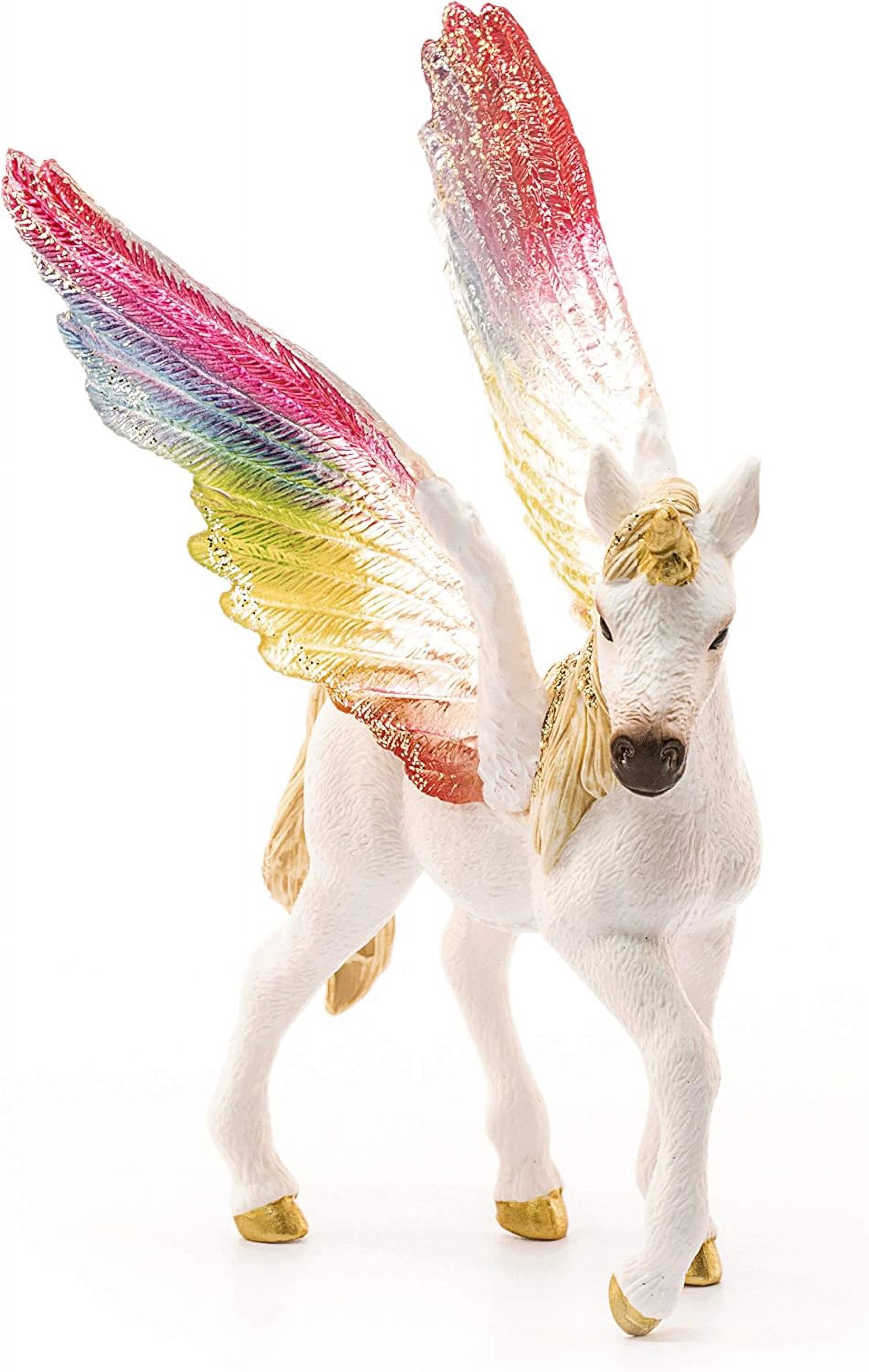 Schleich - Bayala: Winged Rainbow Unicorn Toy Figurine Educational Playset, 1 Pc