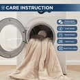 thumbnail image 5 of Westinghouse Electric Blanket 50" x 60" Flannel Heated Throw Blanket, 6 Heating Levels & 2-10 Hour Time Setting, Machine Washable, Beige, 5 of 6