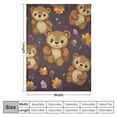 thumbnail image 4 of JEUXUS  Cute Teddy-Bear Throw Blanket Ultra Soft Warm All Season Bear Animals Decorative Blankets for Bed Chair Car Sofa Couch Bedroom, 4 of 6