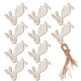 thumbnail image 1 of Pascua 10 Uds Adornos De Animales De Madera Forma De Conejito Adorno Colgante Decoraciones De Pascua, 1 of 7