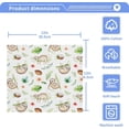 thumbnail image 4 of Cute Animals Sloth Washcloth 12x12in Set, 6 Pack Absorbent Cotton Towel Square Kitchen Dishes Towels, Soft Cleaning Face Hand Towel Fast Drying, 4 of 7