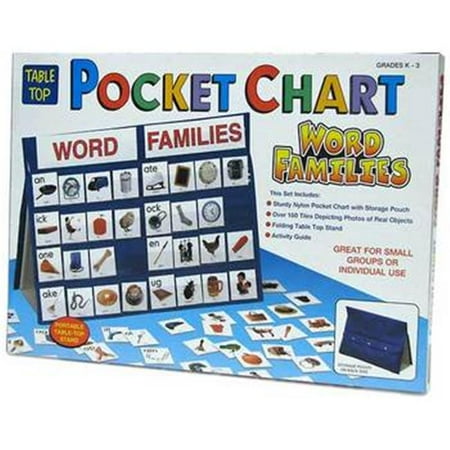 patch products 772 tabletop pocket chart word families walmart com
