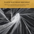 thumbnail image 3 of LEEYNEER Dustproof Film 2 Rolls Plastic Furniture Wrap Transparent Design, 3 of 5