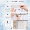 thumbnail image 5 of Sea Turtle Shower Curtain, Coastal Beach Decorative Fabric Bathroom Curtain Set with 12 Hooks, 71 x 71 Inch, 5 of 10