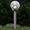 Westinghouse Crackle Solar Path Light, Stainless Steel